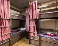 Кровать в общем 6-местном номере. Хостел Хостел 1 на Электрозаводской Москва