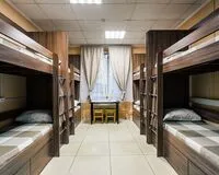 Кровать в общем 8-местном номере. Хостел Хостел 1 на Электрозаводской Москва