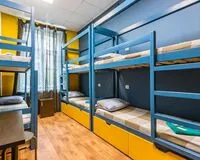 Кровать в общем 6-местном номере. Хостел Хостел 1 на Кожуховской Москва