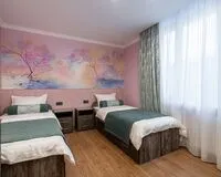 Кровать в общем 2-местном номере для женщин. Апарт-Отель Апарт-Отель Палитра Москва Москва