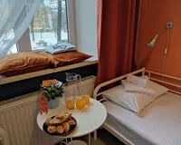 Кровать в общем 3-местном номере. Хостел Кино Хостел на Московском Санкт-Петербург