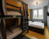 Семейный номер 4-местный с душем и туалетом. Хостел Хостел Hostel Bed Idea Калининград