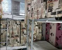Кровать в общем 8-местном номере для мужчин. Хостел Хостел Полянка на Чистых прудах Москва