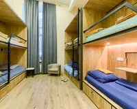 Шестиместный номер с общим душем и туалетом. Хостел Хостел Rooms Premium Hostel Москва