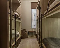 Кровать в общем 6-местном номере. Хостел Хостел Whisper Hostel Санкт-Петербург