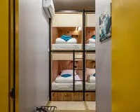 Кровать в общем 10-местном номере. Хостел Хостел HiLoft Hostel Сочи