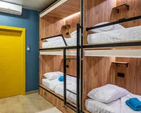 Кровать в общем 10-местном номере для женщин. Хостел Хостел HiLoft Hostel Сочи