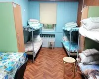 Кровать в общем 6-местном номере для мужчин. Хостел Общежитие Ковчег М44 Санкт-Петербург