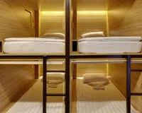 Кровать в общем 4-местном номере. Мини-отель Мини-отель Axel Hostel Москва