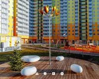 Семейный номер 3-местный с балконом. Апартаменты Апартаменты у метро Девяткино Санкт-Петербург