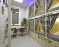 Кровать в общем 6-местном номере. Хостел Хостел Модуль Сочи