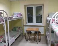 Кровать в общем 8-местном номере для мужчин. Хостел Хостел ХотелХот Шереметьево деревня Дубровки