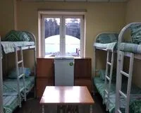 Кровать в общем 12-местном номере для мужчин. Хостел Хостел ХотелХот Шереметьево деревня Дубровки