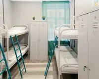 Кровать в общем 6-местном номере. Хостел Хостел Polezhaev Hostel Санкт-Петербург