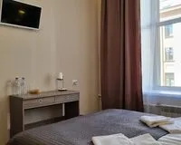 Двухместный номер с 1 кроватью, общим душем и туалетом. Отель Отель 338 на Мира Санкт-Петербург