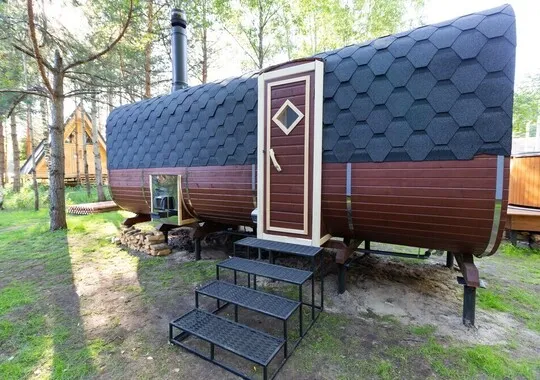 База отдыха База отдыха Les Holidays A-Frame №1 деревня Красный Огорок новый объект без отзывов Забронируй по своей цене!