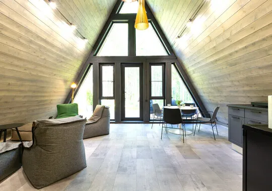 База отдыха База отдыха Les Holidays A-Frame №1 деревня Красный Огорок 5% скидка по промокоду!