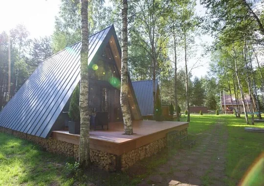 Глэмпинг Глэмпинг Les Holidays A-Frame №2 деревня Красный Огорок без отзывов Забронируй по своей цене! 5% скидка по промокоду!