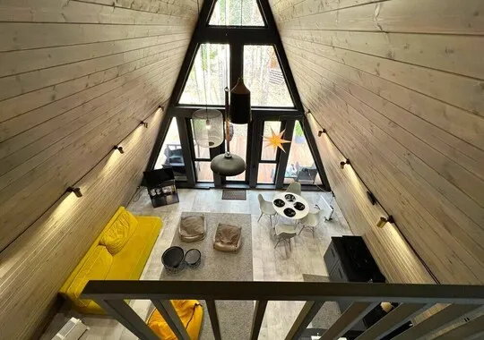 База отдыха База отдыха Les Holidays A-Frame №3 деревня Красный Огорок новый объект без отзывов