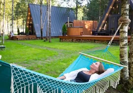 База отдыха База отдыха Les Holidays A-Frame №3 деревня Красный Огорок новый объект 5% скидка по промокоду!