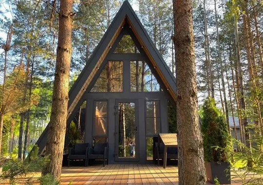 База отдыха База отдыха Les Holidays A-Frame №3 деревня Красный Огорок без звезд новый объект 5% скидка по промокоду!