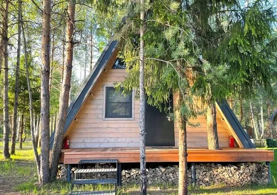 База отдыха База отдыха Les Holidays A-Frame №3 деревня Красный Огорок без звезд без отзывов 5% скидка по промокоду!