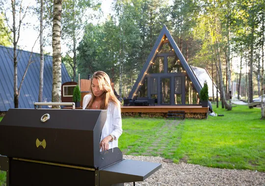База отдыха База отдыха Les Holidays A-Frame №4 деревня Красный Огорок новый объект без отзывов