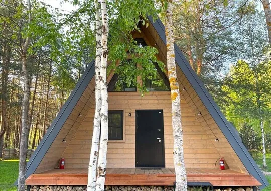 База отдыха База отдыха Les Holidays A-Frame №4 деревня Красный Огорок без звезд без отзывов Забронируй по своей цене!