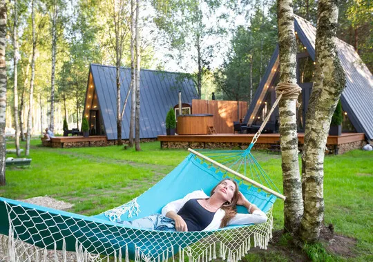База отдыха База отдыха Les Holidays A-Frame №5 деревня Красный Огорок без звезд без отзывов