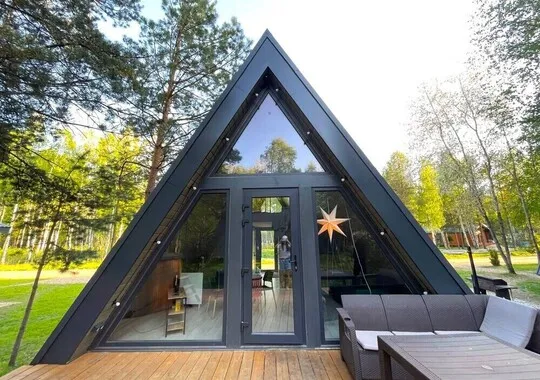База отдыха База отдыха Les Holidays A-Frame №5 деревня Красный Огорок без звезд новый объект без отзывов