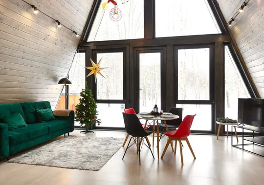 Глэмпинг Глэмпинг Les Holidays A-Frame №7 деревня Красный Огорок без звезд новый объект Забронируй по своей цене!