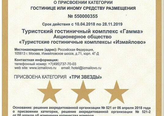 Отель Отель Измайлово Абсалют Гамма Москва метро Партизанская Забронируй по своей цене!