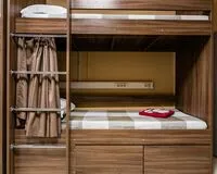 Кровать в общем 8-местном номере Хостел Хостел 1 на Электрозаводской Москва 696 м от метро Электрозаводская