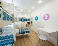 Кровать в общем 6-местном номере для мужчин Гостевой дом Гостевой дом Star Home Rooms&Hostel Санкт-Петербург 67 м от метро Звёздная