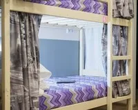 Кровать в общем 6-местном номере для женщин Гостевой дом Гостевой дом Star Home Rooms&Hostel Санкт-Петербург метро Звёздная