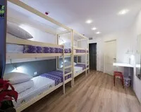 Кровать в общем 6-местном номере для женщин Гостевой дом Гостевой дом Star Home Rooms&Hostel Санкт-Петербург 67 м от метро Звёздная