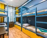 Кровать в общем 6-местном номере Хостел Хостел 1 на Кожуховской Москва метро Кожуховская
