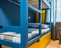 Кровать в общем 6-местном номере Хостел Хостел 1 на Кожуховской Москва без звезд