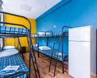Кровать в общем 8-местном номере Хостел Хостел 1 на Кожуховской Москва 306 м от метро Кожуховская