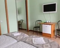 Двухместный номер с 2 кроватями, душем и туалетом Отель Пансионат Якорь Таруса без звезд