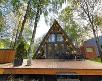 Дом/коттедж 2 спальни Глэмпинг Глэмпинг Les Holidays A-Frame №2 деревня Красный Огорок новый объект Забронируй по своей цене!