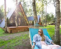 Дом/коттедж 2 спальни Глэмпинг Глэмпинг Les Holidays A-Frame №2 деревня Красный Огорок новый объект 5% скидка по промокоду!