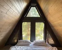 Дом/коттедж 2 спальни База отдыха База отдыха Les Holidays A-Frame №3 деревня Красный Огорок без звезд без отзывов 5% скидка по промокоду!