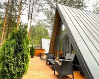 Дом/коттедж 2 спальни База отдыха База отдыха Les Holidays A-Frame №4 деревня Красный Огорок новый объект Забронируй по своей цене! 5% скидка по промокоду!