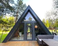 Дом/коттедж 2 спальни База отдыха База отдыха Les Holidays A-Frame №5 деревня Красный Огорок новый объект без отзывов 5% скидка по промокоду!