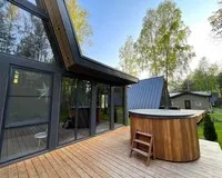 Дом/коттедж 2 спальни Глэмпинг Глэмпинг Les Holidays A-Frame №7 деревня Красный Огорок без отзывов Забронируй по своей цене!