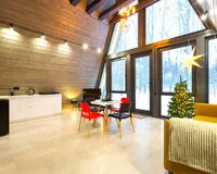 Дом/коттедж 2 спальни База отдыха База отдыха Les Holidays A-Frame №8 деревня Красный Огорок без звезд новый объект 5% скидка по промокоду!