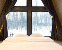 Дом/коттедж 2 спальни База отдыха База отдыха Les Holidays A-Frame №8 деревня Красный Огорок без звезд новый объект без отзывов 5% скидка по промокоду!