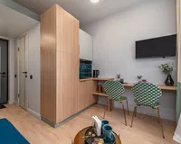 Апартаменты 1 спальня Апартаменты Апартаменты Raido.Moscow Big City Москва 688 м от метро Беговая