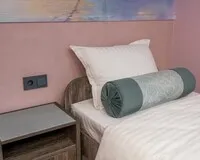 Кровать в общем 2-местном номере для женщин Апарт-Отель Апарт-Отель Палитра Москва Москва без отзывов